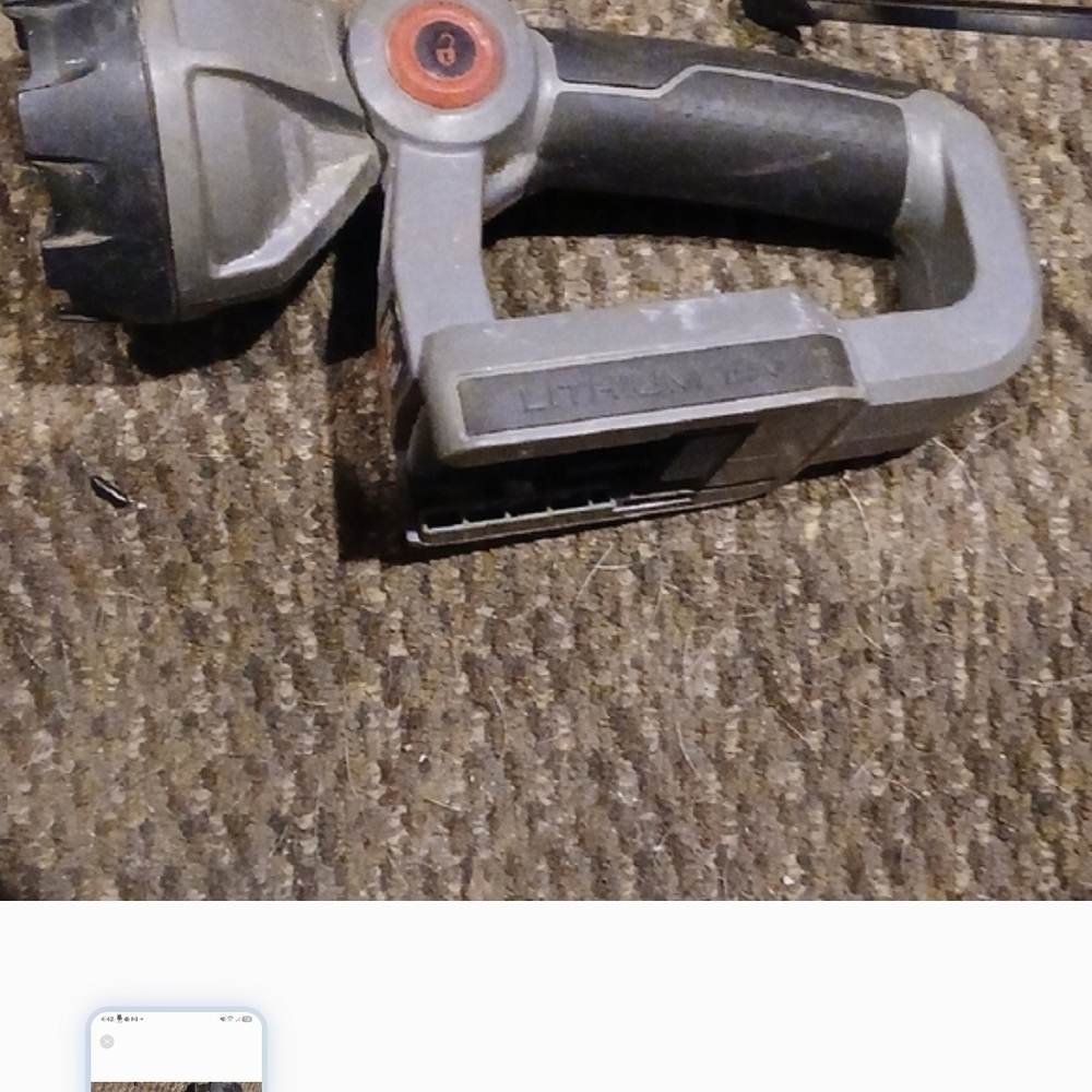 Gray and Black Cordless Power Tool